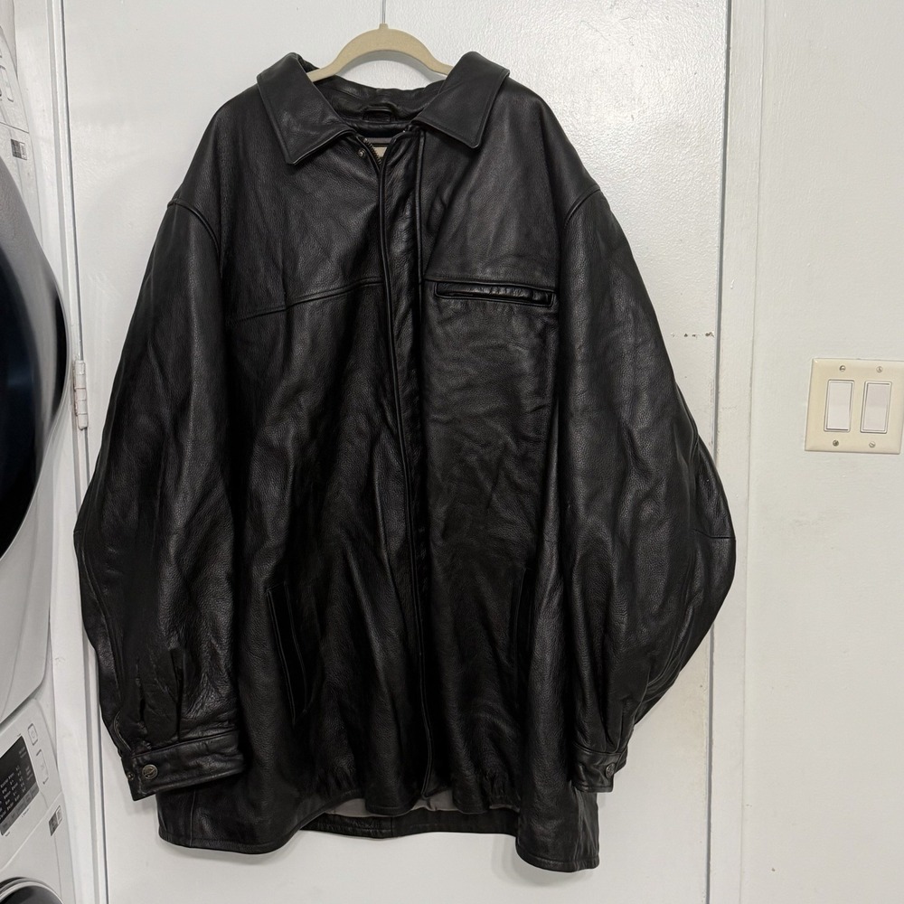 Wilsons Leather Men's Dean Winchester Jacket Size 3X Black Supernatural Grunge